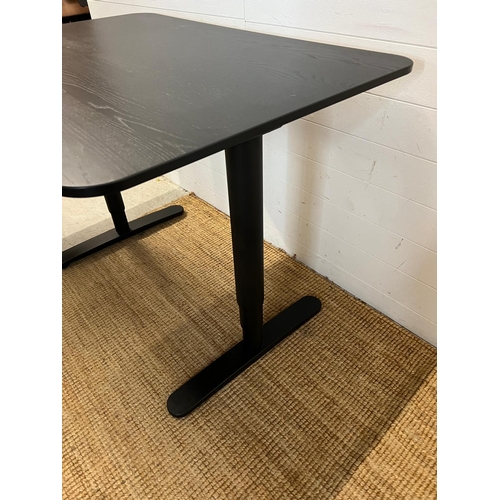 176 - A Bekant Ikea desk with adjustable height (W120cm D80cm)