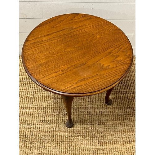 192 - A circular occasional table (H46cm Dia58cm)