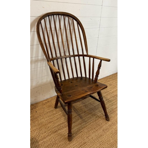 3 - An oak stick back Windsor chair