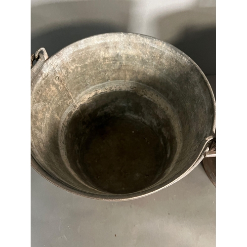 321 - Two metal galvanised buckets (H30cm)