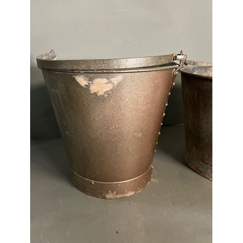 321 - Two metal galvanised buckets (H30cm)