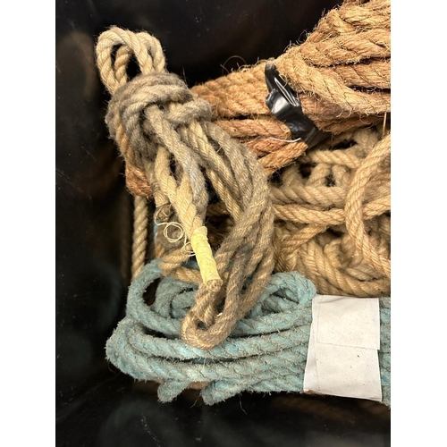 357 - A quantity of rope, various sizes