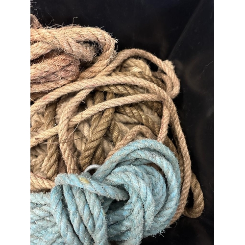 357 - A quantity of rope, various sizes