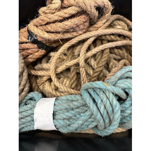 357 - A quantity of rope, various sizes