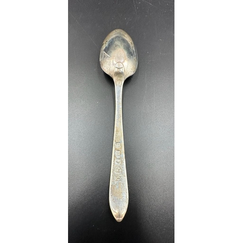 436 - A Georgian silver spoon, hallmarked for London, possible makers mark WJIM