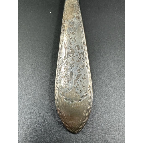 436 - A Georgian silver spoon, hallmarked for London, possible makers mark WJIM