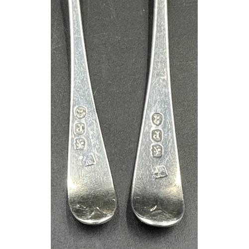 449 - Two small Georgian silver teaspoons