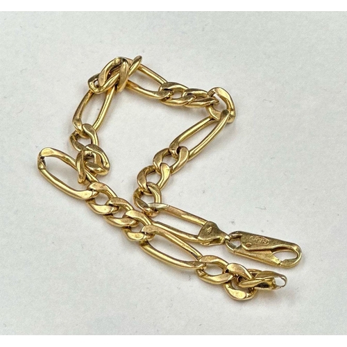 482 - An 18ct gold bracelet, approximate weight 9.8g