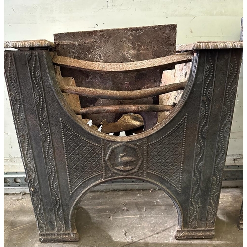 5 - Two Victorian cast iron fire grates (one AF)