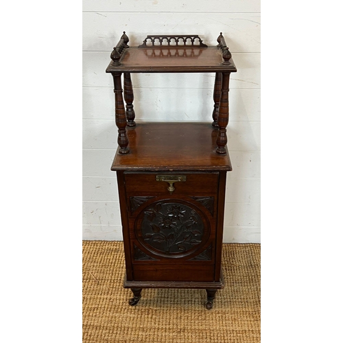 55 - A Victorian mahogany coal box