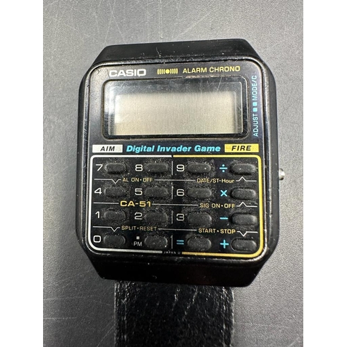 631 - A Casio CA-51 calculator game watch module 433 