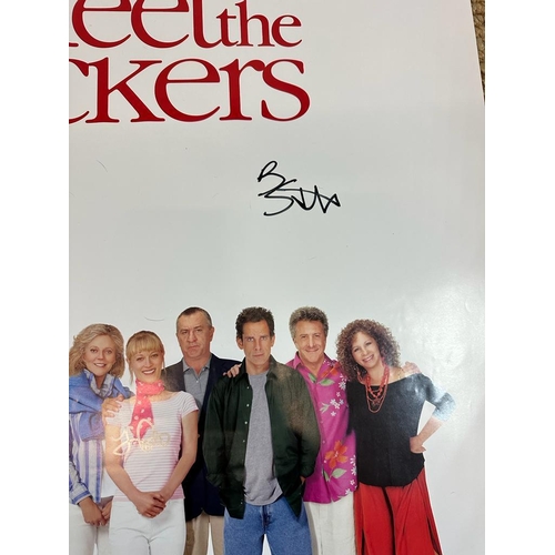 675 - A film poster for the film “Meert The Fockers” signed by cast members including Barbra Streisand, Ro... 