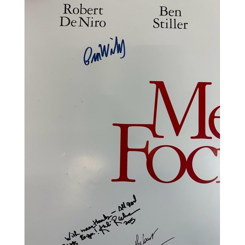 675 - A film poster for the film “Meert The Fockers” signed by cast members including Barbra Streisand, Ro... 