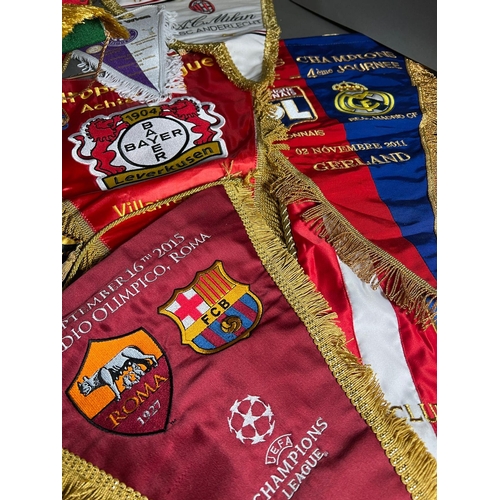 715 - Official international football pennants, formerly the property of a FA and UEFA delegate