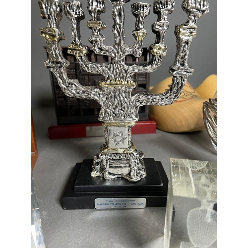 719 - A collection of football official awards and presentation trophies, formerly the property of a FA an... 