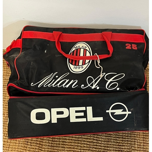 720 - A vintage A.C Milan sports bag, formerly the property of a FA and UEFA delegate