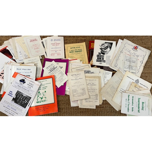 725 - A collection of boxing tournament, boxing dinners and other official programmes