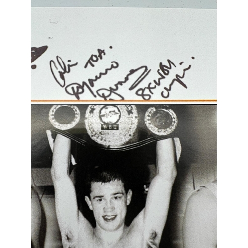 729 - London ex-boxers association signed poster including Sir Henry Cooper, Dave , Boy, Green etc