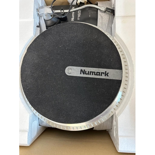 734 - A Numark Pro DJ package to include two TT1625 turntables, mixer and headphones, boxed