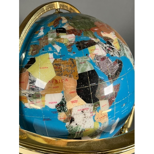 748 - A large Gemstone globe