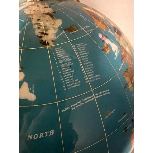 748 - A large Gemstone globe