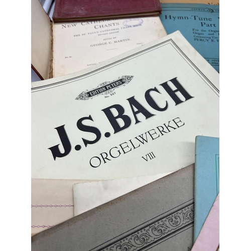 754 - A selection of sheet music mainly for organ