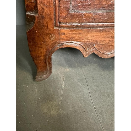 84 - A small mahogany desk top two over one chest of drawers (H32cm W32cm D23cm)