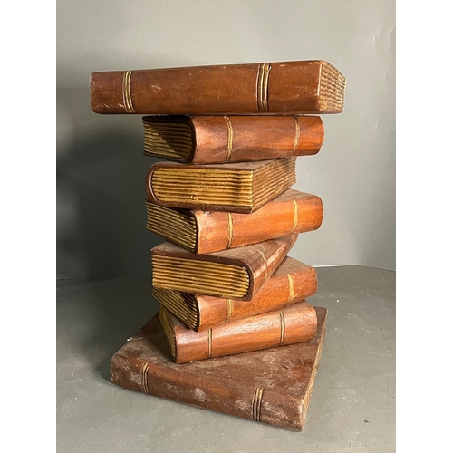 96 - A side table in the form of a stack of books (H50cm Sq32cm)