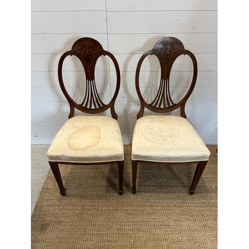 10 - Two Hepple white style chairs