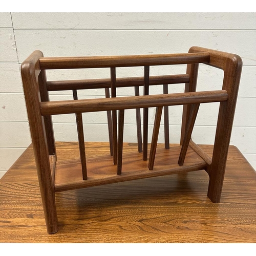 171 - A Teak Mid Century magazine rack