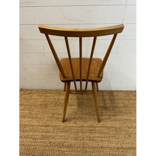 182 - An Ercol blonde Elm stick back dining chair