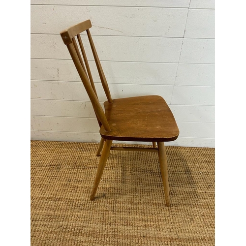 182 - An Ercol blonde Elm stick back dining chair