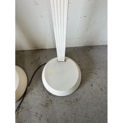 216 - Two Thorn Eml white uplighters floor lamp  (Height 180cm)