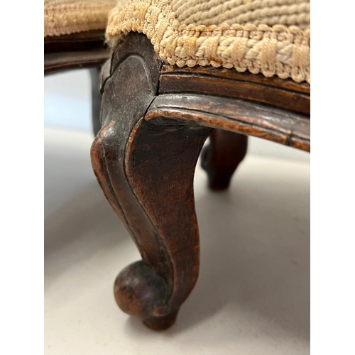 23 - A pair of Victorian foot stools with needle work top