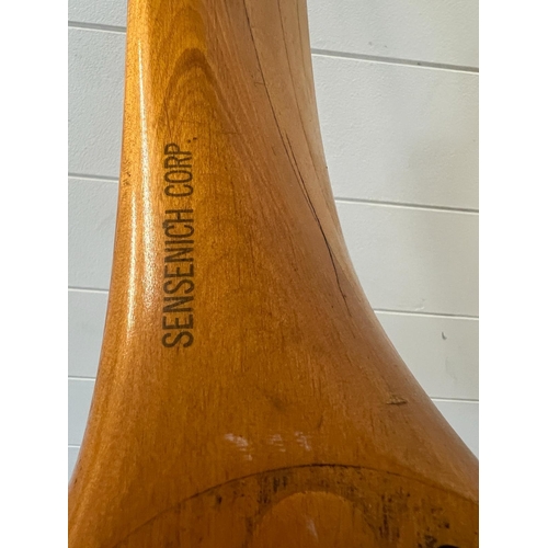 283 - A vintage Sensenich wooden propellor (W103cm)