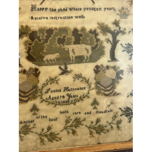 295 - A sampler dated 1833 