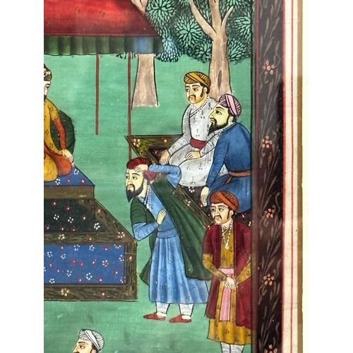 320 - A print of Indian Royal garden scene 20cm x 28cm