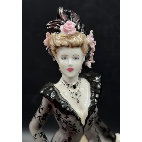 352 - Coalport porcelain figure 'Venetian Masked Ball' in original box and with certificate 144/750