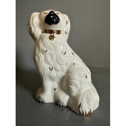 353 - Pair of Staffordshire china dogs