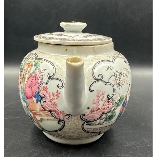 364 - A Chinese Famille rose tea pot