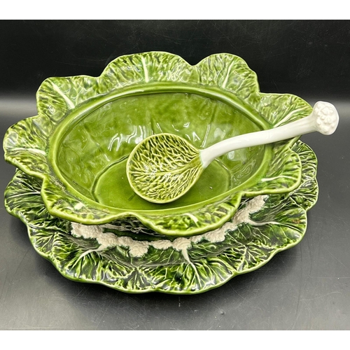 387 - A selection of Cabbage ware various makers