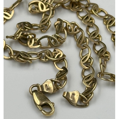 487 - A 9ct yellow gold necklace, approximate weight 16.4g