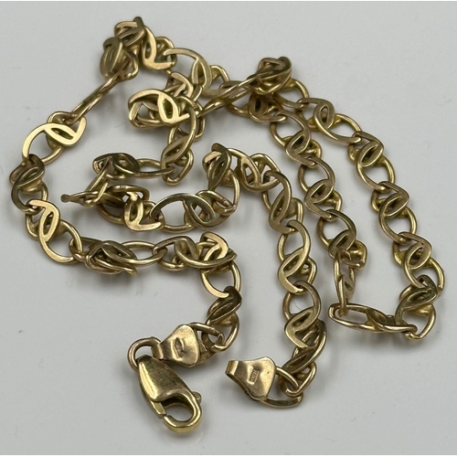 487 - A 9ct yellow gold necklace, approximate weight 16.4g