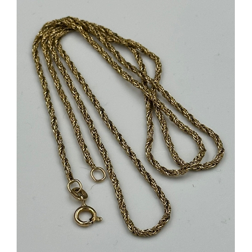 488 - A 9ct yellow gold necklace, approximate total weight 6.8g