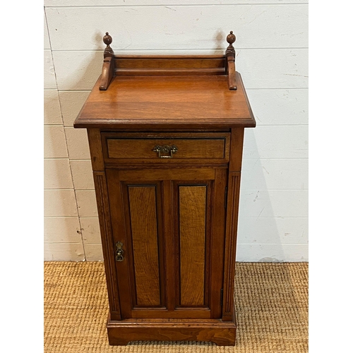 68 - An Edwardian bedside (H92cm W44cm D40cm)