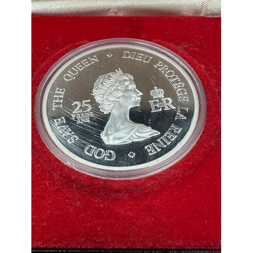 693 - Royal Canadian Mint Four Governors General Medallions one in 925 Fine silver