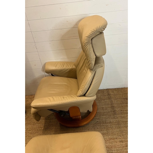 75 - Stressless chair and footstool