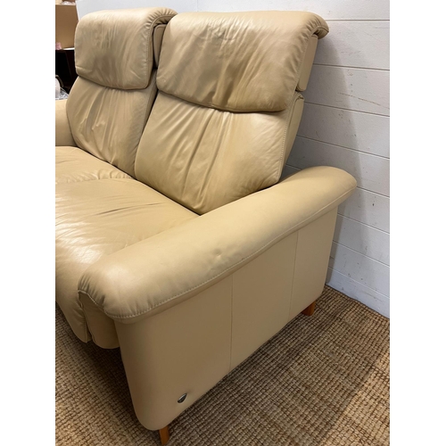 78 - Stressless two seater sofa (H104cm W180cm D86cm)