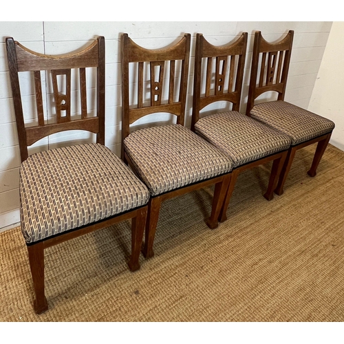 84 - Four Arts and Crafts style chairs