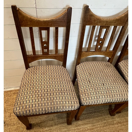 84 - Four Arts and Crafts style chairs